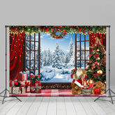 Lofaris Warm Innere Fenster Girlande Weihnachten Party Hintergrund